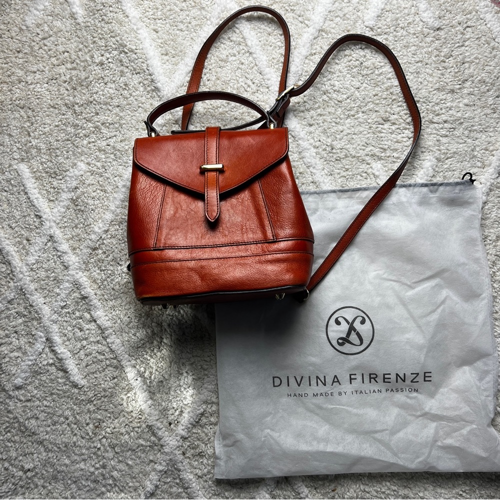 Divina Firenze made in Italy Leather mini backpack